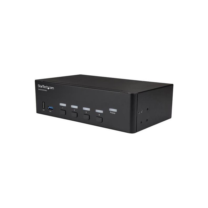 StarTech.com 4 Port HDMI KVM Switch - 4K 30Hz - Dual Display - KVM-/Audio-/USB-Switch - 4 x KVM/Audio/USB - an Rack montierbar