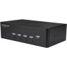 StarTech.com 4 Port HDMI KVM Switch - 4K 30Hz - Dual Display - KVM-/Audio-/USB-Switch - 4 x KVM/Audio/USB - an Rack montierbar