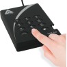 Apricorn Aegis Padlock A25-3PL256-1000 - Festplatte - verschlüsselt - 1 TB - extern (tragbar) - 2.5" (6.4 cm) - USB 3.0 - 5400