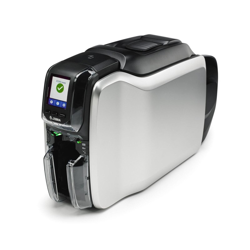Zebra ZC300, 12 Punkte/mm (300dpi), USB, Ethernet, Display Kartendrucker, beidseitiger Kartendruck, Thermotransfer (Farbsublima