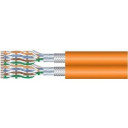equip Pro - Bulkkabel - 500 m - SFTP -Cat.7 Rohkabel - halogenfrei, robust - orange, RAL 2003