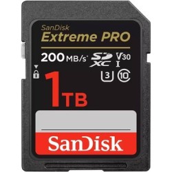WESTERN DIGITAL EXTREME PRO 1TB SDHC MEMORY CARD 200MB/S 140MB/S UHS-I CLASS (SDSDXXD-1T00-GN4IN)