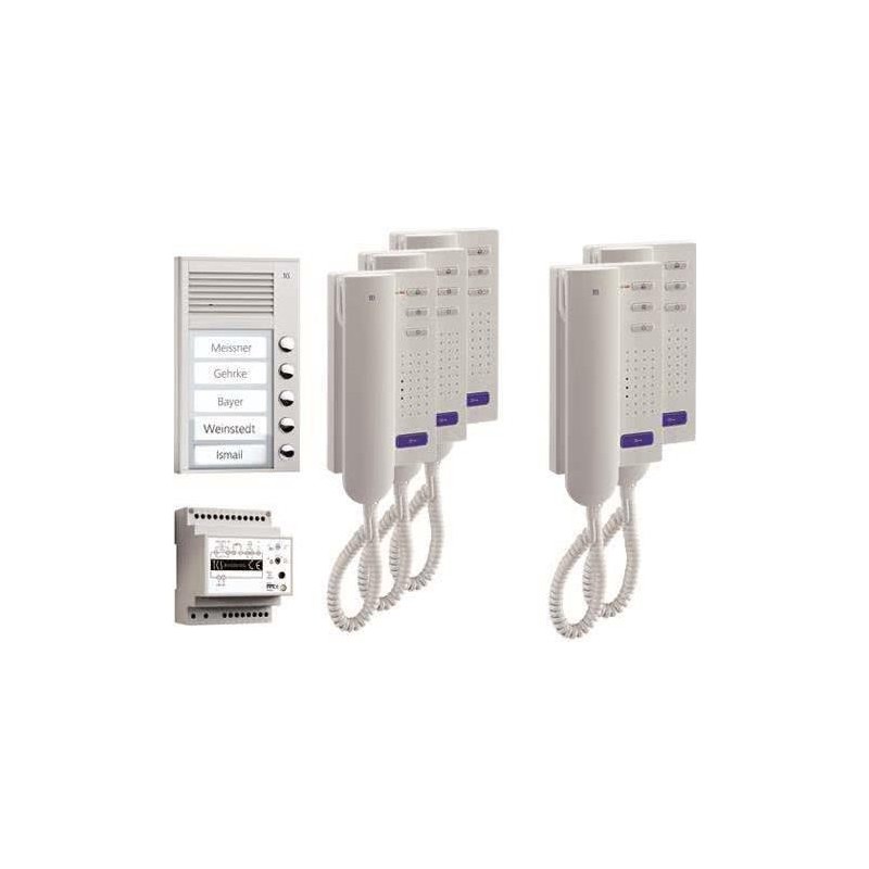 TCS Türsprechanlagen-Set PPA05-EN/02 pre pack5 AP 5Teilnehmer (PPA05-EN/02)