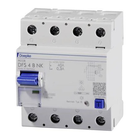 Doepke Schaltgeräte GmbH FI-Schutzschalter allstromsensitiv DFS4 063-4/0.03-B 4polig 63/0.03A (09144995)