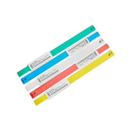 Zebra Z-Band UltraSoft - Kunststoff - permanenter Gummiklebstoff - Blau - 25 x 152 mm 1800 Stck. (6 Rolle(n) x 300) Kleinkind-A
