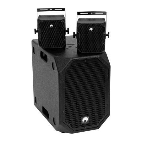 Omnitronic BOB Basic Set 2.1 Aktives PA-Lautsprecher-Set Bluetooth, Integriertes Mischpult (BOB Basic Set SW)