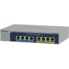Netgear MS108UP 8-Port Ultra60 PoE++ Multi-Gigabit (2.5G) Ethernet Unmanaged Switch mit 230W PoE-Budget 1G/2,5G-Ports, Desktop/
