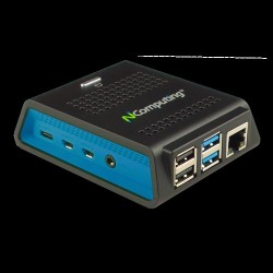 NComputing RX-series RX420 (RDP) - USFF - keine CPU - RAM 0GB - keine HDD - GigE - WLAN: 802,11a/b/g/n/ac - Monitor: keiner (50
