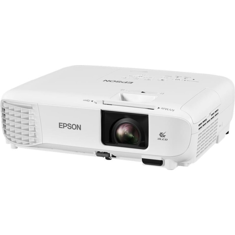 Epson EB-W49 - 3-LCD-Projektor - tragbar - 3800 lm (weiß) - 3800 lm (Farbe) - WXGA (1280 x 800) - 16:10 - LAN - weiß (V11H98304