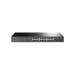 TP-Link JetStream TL-SG2428P - Switch - Smart - 24 x 10/100/1000 (PoE+) + 4 x SFP - an Rack montierbar - PoE+ (250 W) (TL-SG242