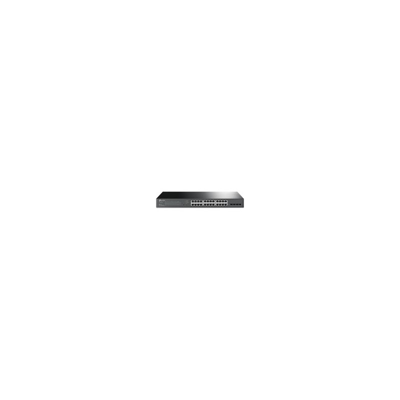 TP-Link JetStream TL-SG2428P - Switch - Smart - 24 x 10/100/1000 (PoE+) + 4 x SFP - an Rack montierbar - PoE+ (250 W) (TL-SG242