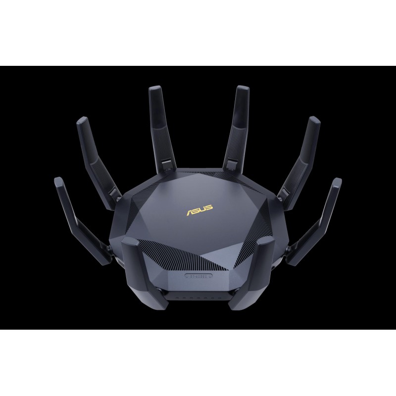 ASUS RT-AX89X - Wireless Router 8-Port-Switch - 10GbE - WAN-Ports: 2 - Wi-Fi 6 - Dual-Band (90IG04J1-BM3010)