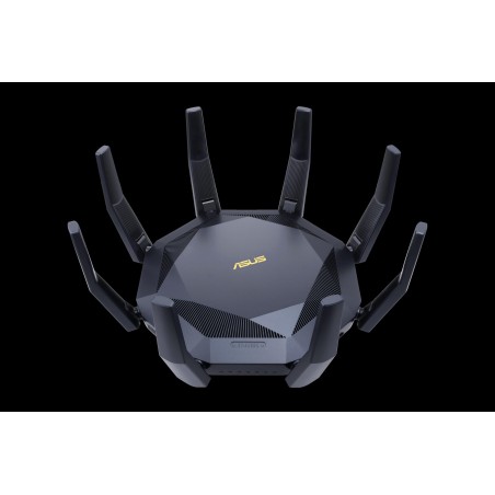 ASUS RT-AX89X - Wireless Router 8-Port-Switch - 10GbE - WAN-Ports: 2 - Wi-Fi 6 - Dual-Band (90IG04J1-BM3010)