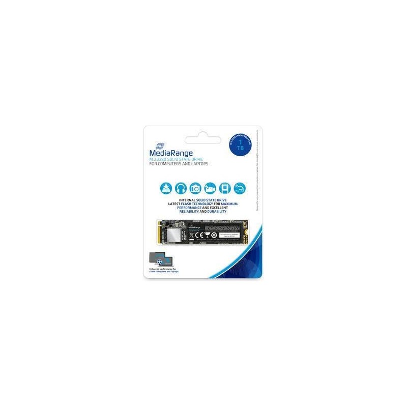 MediaRange MR1033 Internes Solid State Drive M.2 1000 GB PCI Express 3.1 3D TLC NAND NVMe (MR1033)
