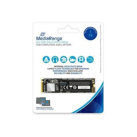 MediaRange MR1033 Internes Solid State Drive M.2 1000 GB PCI Express 3.1 3D TLC NAND NVMe (MR1033)