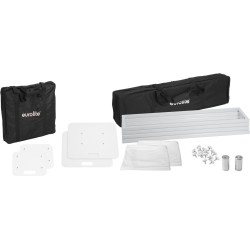 EUROLITE 2x Stage Stand 150cm inkl. Cover und Tasche, weiß (32000070)