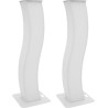EUROLITE 2x Stage Stand 150cm geschwungen inkl. Cover und Tasche, weiß (32000060)