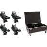 EUROLITE Set 4x LED THA-150F + Case (20000681)