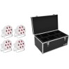 EUROLITE Set 4x LED SLS-7 HCL Floor weiß + Case (20000658)
