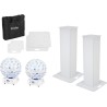 EUROLITE Set 2x Stage Stand 100cm + 2x LED B-40 Strahleneffekt weiß (20000652)