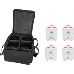 EUROLITE Set 4x AKKU TL-3 TCL weiß + SB-4 Soft-Bag (20000649)