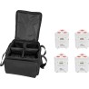 EUROLITE Set 4x AKKU TL-3 TCL weiß + SB-4 Soft-Bag (20000649)
