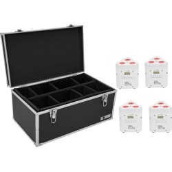 EUROLITE Set 4x AKKU TL-3 TCL weiß + Case TDV-1 (20000651)
