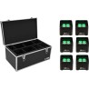 EUROLITE LED TL-4 Trusslight 6er Set - RGB+UV Scheinwerfer inkl. Roadinger Case & Fernbedienung (20000637)