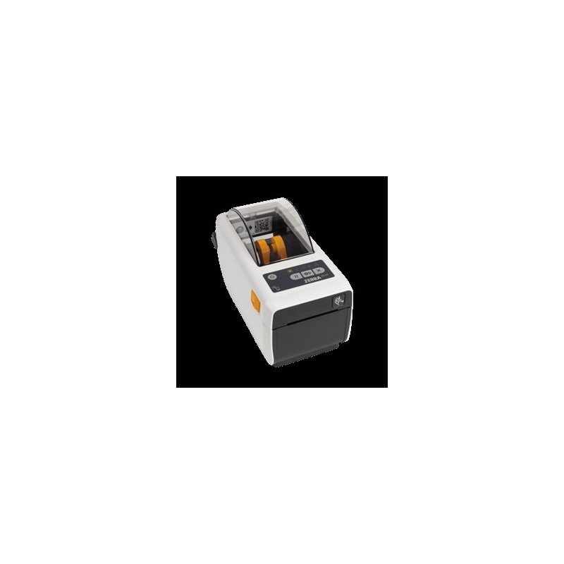 Zebra ZD411-HC, 12 Punkte/mm (300dpi), RTC, USB, USB-Host, BT (BLE), Ethernet, EPLII, ZPLII, Kit (USB), weiß Etikettendrucker,