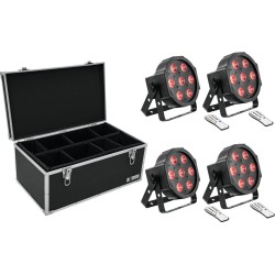 EUROLITE Set 4x LED SLS-7 HCL Floor + Case TDV-1 (20000629)