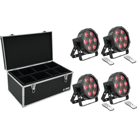 EUROLITE Set 4x LED SLS-7 HCL Floor + Case TDV-1 (20000629)