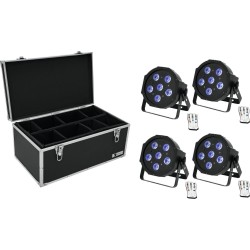 EUROLITE Set 4x LED SLS-603 TCL UV Floor + Case TDV-1 (20000633)