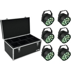 EUROLITE Set 6x LED PARty TCL Spot + Case TDV-1 (20000627)