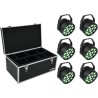 EUROLITE Set 6x LED PARty TCL Spot + Case TDV-1 (20000627)