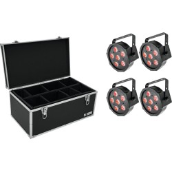 EUROLITE Set 4x LED SLS-6 TCL Spot + Case TDV-1 (20000632)
