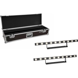 EUROLITE Set 2x LED STP-10 Sunbar 3200K 10x5W Lichtleiste + Case (20000615)