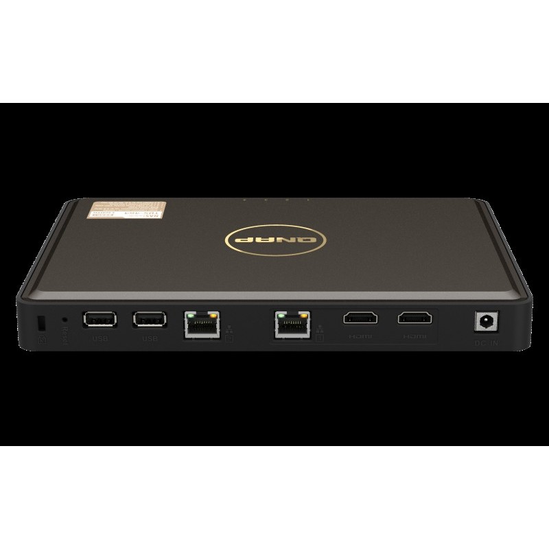 QNAP TBS-464 NASbook - NAS-Server - 4 Schächte - RAID 0, 1, 5, 6, 10 - RAM 8 GB - 2.5 Gigabit Ethernet - iSCSI Support
