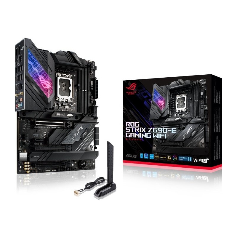 ASUS ROG STRIX Z690-E GAMING WIFI - Motherboard - ATX - LGA1700-Sockel - Z690 Chipsatz - USB-C Gen 2x2, USB-C Gen2, USB 3,2 Gen