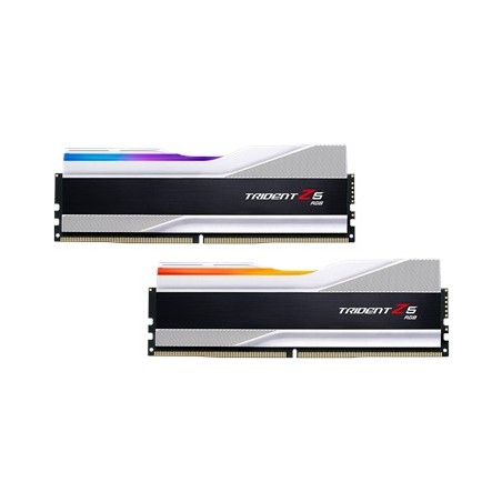 G.Skill Trident Z5 RGB - DDR5 - Kit - 32GB: 2 x 16GB - DIMM 288-PIN - 5600 MHz / PC5-44800 - CL36 - non-ECC - metallisch silber