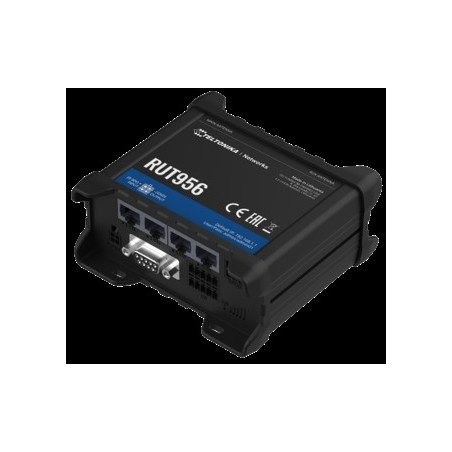 Teltonika RUT956 - Router für Mobilfunknetz - Schwarz - Aluminium - Kunststoff - DIN-Schiene - Industriell - Schnelles Ethernet