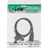 InLine - USB-Verlängerungskabel - USB (M) zu USB (W) schraubbar - USB2.0 - 60cm - Schwarz (Packung mit 120) (B-33440E)