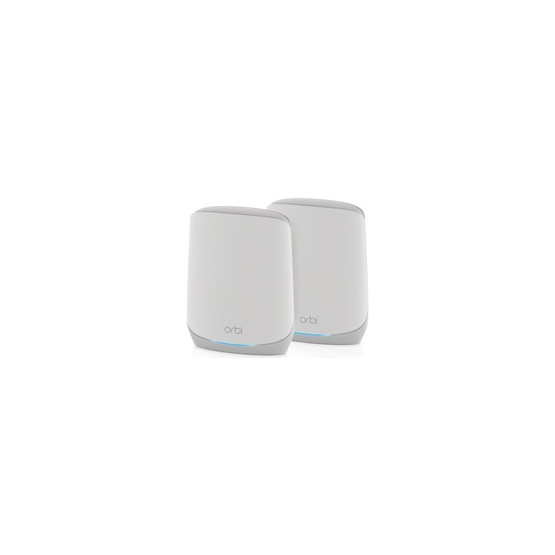 Netgear RBK762S Orbi WiFi 6 Tri-Band 2-Set mit Mesh-Router RBR760 + Satellit-Repeater RBS760, bis zu 464 m2 Abdeckung, AX5400 m