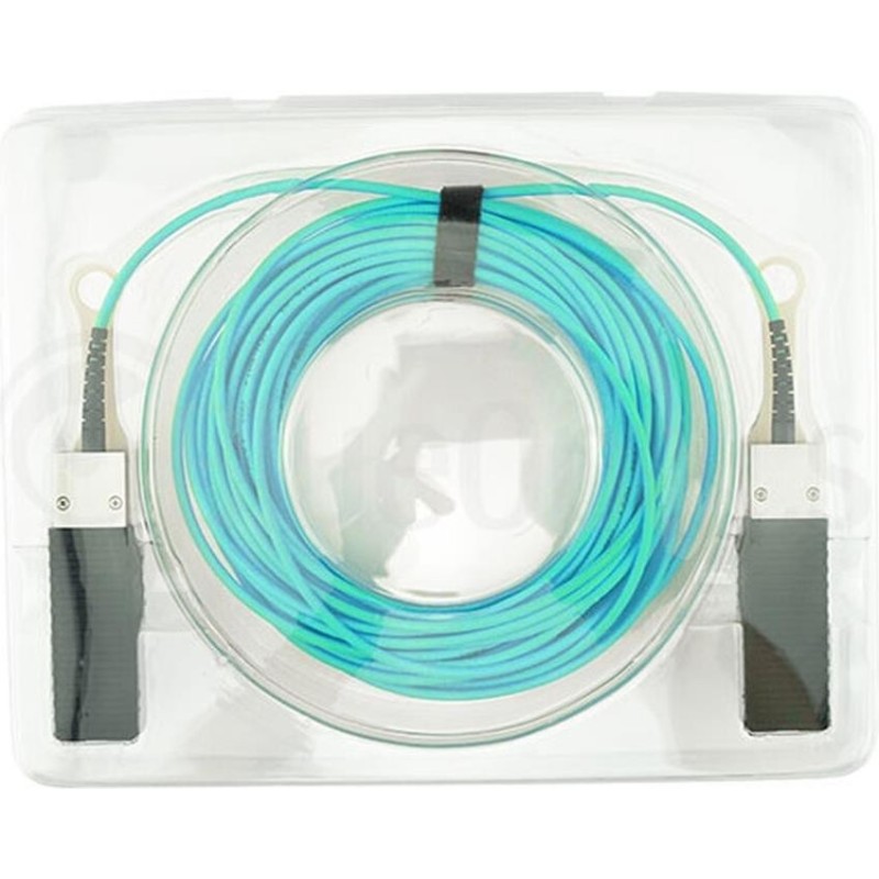 BlueOptics 100G-QSFP28-AOC20M-HU-BO InfiniBand-Kabel 20 m Aqua-Farbe (100G-QSFP28-AOC20M-HU-BO)