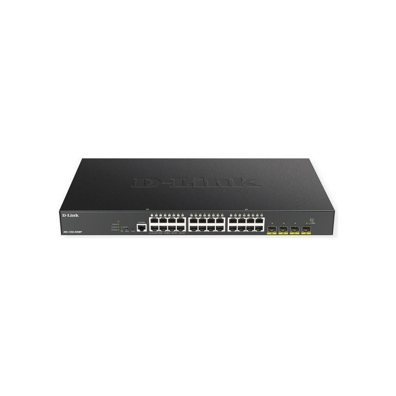 D-Link DGS 1250-28XMP - Switch - L3 Lite - Smart - 24 x 10/100/1000 (PoE) + 4 x 10 Gigabit SFP+ - an Rack montierbar - PoE (370