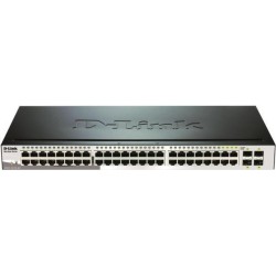D-Link Web Smart DGS-1210-48 - Switch - managed - 48 x 10/100/1000 + 4 x Shared SFP - Desktop