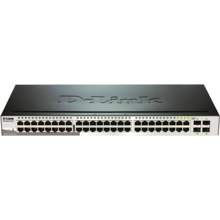 D-Link Web Smart DGS-1210-48 - Switch - managed - 48 x 10/100/1000 + 4 x Shared SFP - Desktop