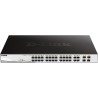 D-Link Web Smart DGS-1210-28P - Switch - L3 - managed - 24 x 10/100/1000 (PoE) + 4 x Gigabit SFP - Desktop, an Rack montierbar