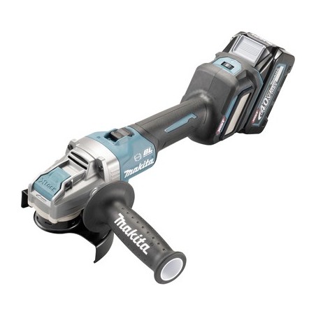 MAKITA GA041G - Akku-Winkelschleifer (40V | XGT | 125mm Scheibendurchmesser | inkl. 2x Akku, Ladegerät, Transportkoffer & Schru