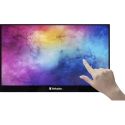 Verbatim 49593 Computerbildschirm 43,9 cm (17.3" ) 1920 x 1080 Pixel Full HD Touchscreen Schwarz Energieklasse A (49593)
