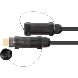 AOC Hybrid High-Speed HDMI 2.0b, stahlarmiert, 4K @60Hz, 18 GBit/s, schwarz, 100m, PYTHON Series (AOC-HP2100)